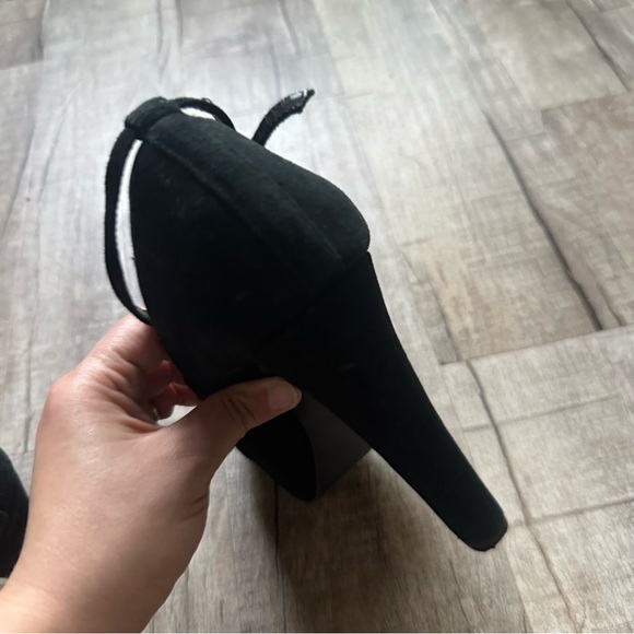 Elegant Black Peep-Toe Heels - Picture 8 of 15